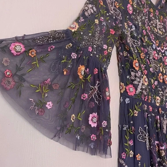 Opulent, exquisite an investment - Needle & Thread Floral Embroidered Dress 4 - Picture 5 of 11